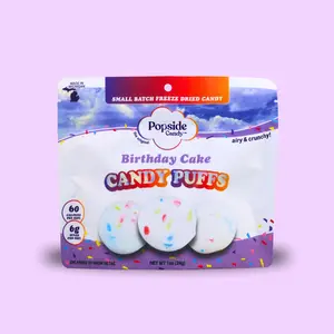 Freeze Dried Birthday Cake Taffy - Premium Freeze Dried Candy Sweet Crunchy Snack