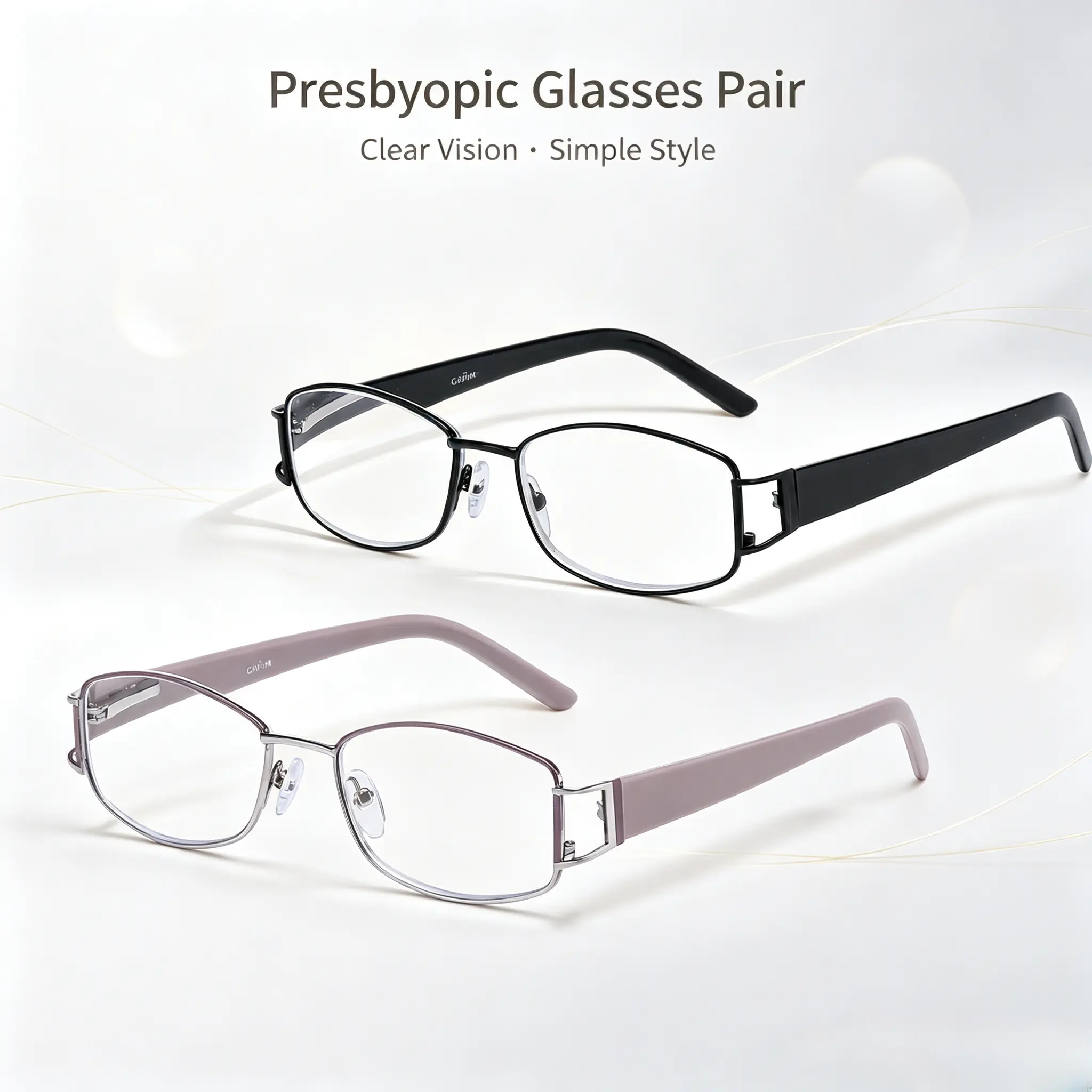 2-Pack Progressive Reading Glasses | Clear Vision at Every Distance, HD Multifocal Readers for Men & Women