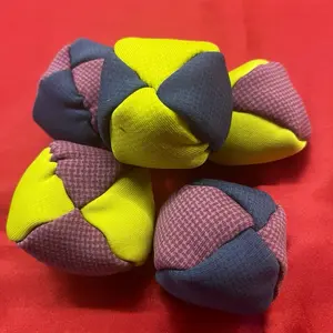 CS MAMA's Hackey Sack 2.5" Wide Sand Filled with Inner Plastic Baggie Water Resistant Fun for Tricks and Games
