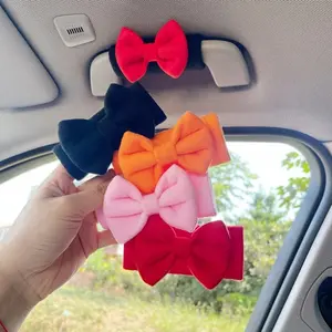 Car Roof Handle Protector Cover, Cute Passenger Seat Decoration Bowknot Car Door Handle Sleeve, Stylish Auto Interior Accessory, Car Interior Decorative