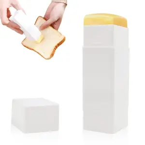 Plastic Butter Spreader, Rotary Butter Dispenser, 1 Piece Pack, Even Spreading Function, Butter Stick Storage Holder, Minimalist Style, Perfect for Breakfast Bakery Toast Waffle Pancake Kitchen Use
