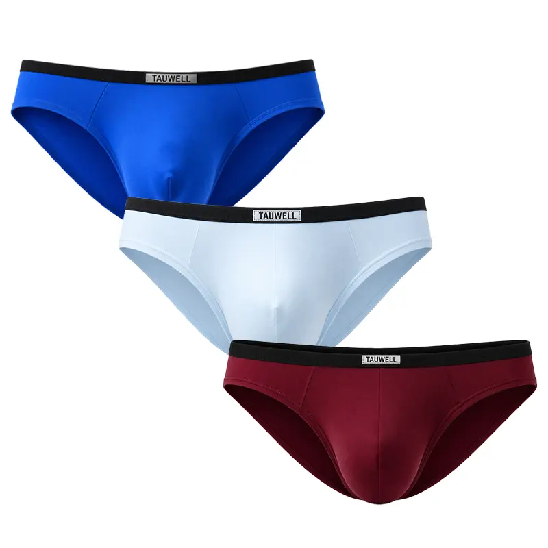 TAUWELL Men's Performance Low Rise Briefs 3/1 Pack, Lightweight Quick-Dry Stretch Underwear with 3D Support Pouch, Breathable Fit for Gym, Running & Intense Workouts-25101