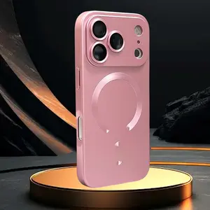 Luxury Soft TPU Matte Magnetic Phone Case Compatible With iPhone X XS XR XS Max 7 8 SE2 SE3 7Plus 8Plus 17 16 15 14 13 12 11 Pro Max Magnetic Wireless Charging With Lens