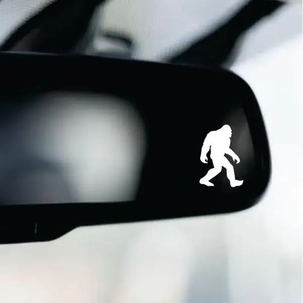 Tiny Sasquatch Bigfoot Car Decal Truck Bumper Sticker Window Windshield Vinyl Sunvisor Rearview Mirror