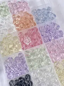 100pcs 10mm Transparent Glass Beads, Ice Clear Round Glass Beads, Ideal for DIY Jewelry, Bracelets, Necklaces, Fabric Weaving, Craft Supplies