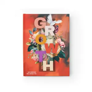 Motivational Growth Journal - Ruled Line, Self-Reflection Diary, Student Gift, Goal Setting Notebook, Planner