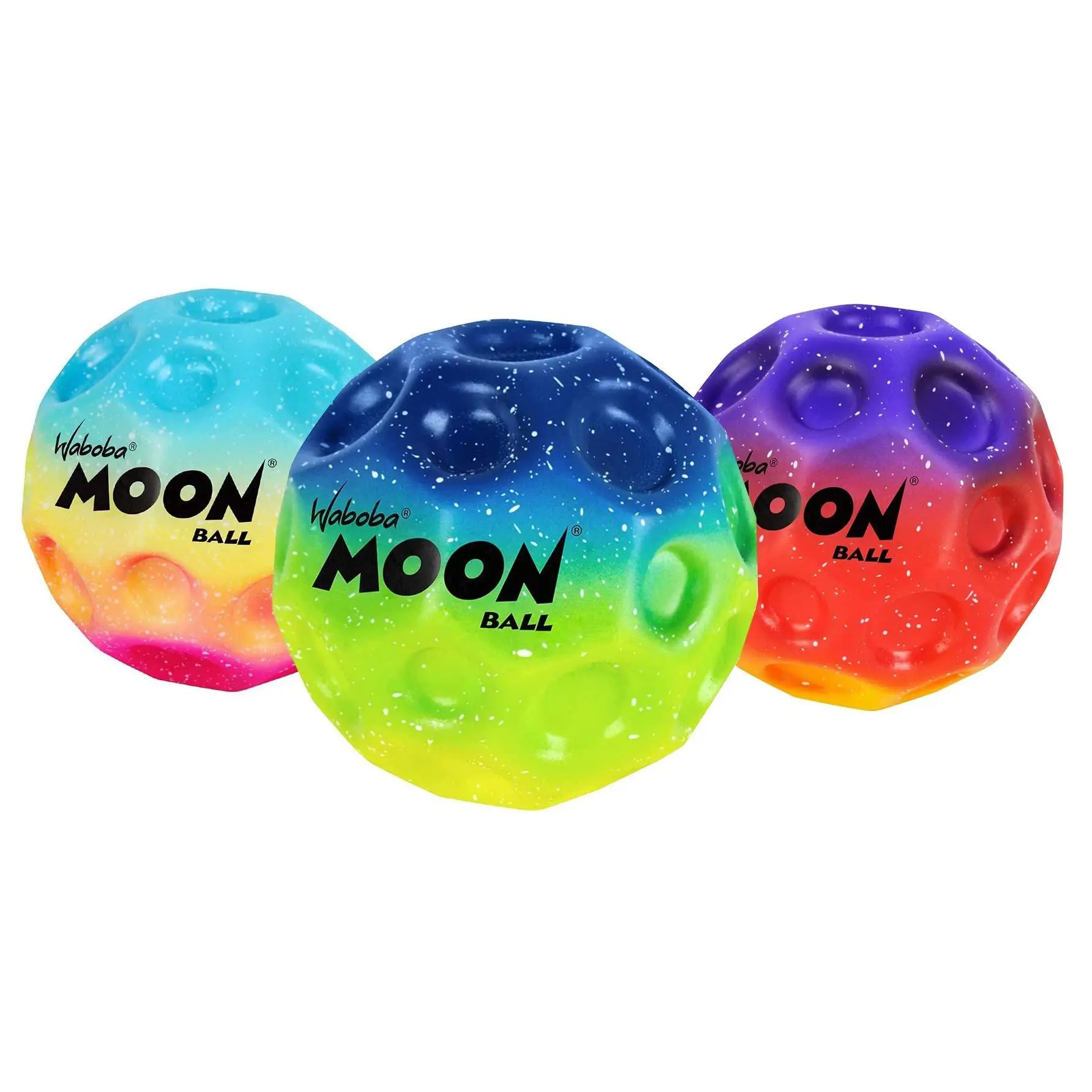 Waboba Moon Ball - Gradient Colors- Pack of 3 (Styles May Vary)