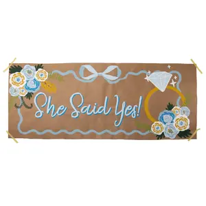 She Said Yes! Banner By Number