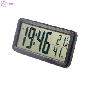 Slim Nordic Digital Alarm Clock Battery Powered Big Screen LED Electronic Clock Simple Desk Clock Home Office Desktop Decor