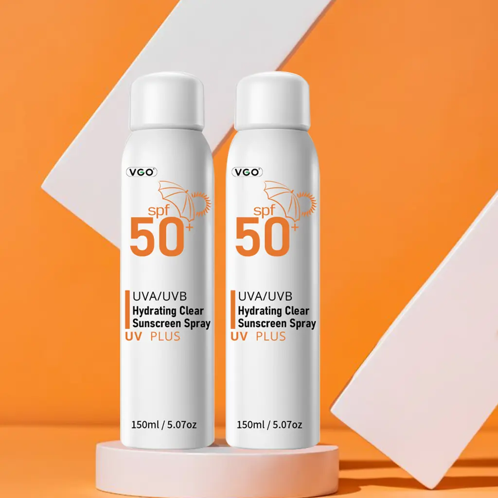 VGO Hydrating Clear Sunscreen Spray SPF50+++ Quick-Dry, Lightweight & Moisture-Lock Formula | Non-Greasy Body & Face Protection | Comfortable Wear All Day Moisturizer Moisturizing