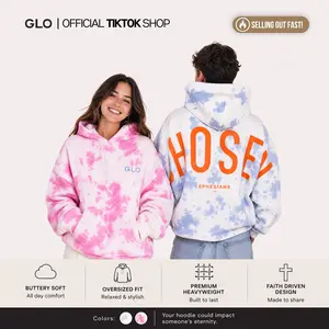 GLO Kingdom Essential Cloud Dye Hoodie | Cloud Dye Pattern, Oversized Fit, Long Sleeve, Street Style, Winter Wear, 360GSM Cotton Polyester Fleece, Premium Construction, Hidden Zip Pocket - Fabric