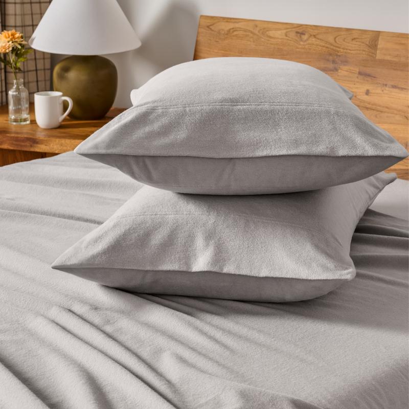 Bare Home Cotton Flannel Pillowcase Set
