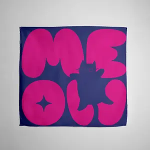 Meow Pop Banadan - Colorful Cat Design with Masks and Musical Notes Pattern for Festive Events & Parties