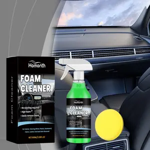 Car Interior Refresh Spray, Seat & Dashboard Cleaner, Powerful Stain Remover, Multi-Functional Car Care Solution, Efficient Home Cleaning
