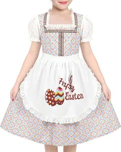 Sunny Fashion Girls German Dirndl Dress Costumes for Bavarian Oktoberfest Vintage Pink