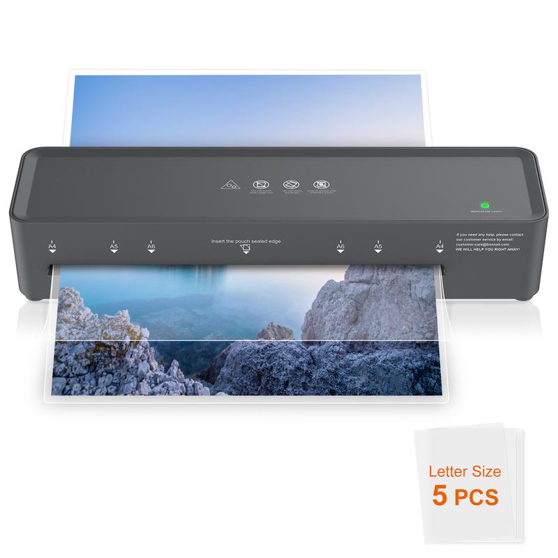 Bonsaii L421-Grey 9 Inch Thermal Laminator Machine with 5 Letter Size Laminating Sheets for Documents Posters & Photos Compact for Home Office School Bonsaii L421-Grey 9 Inch Thermal Laminator Machine with 5 Letter Size Laminating Sheets for Documents Posters & Photos Compact for Home Office School