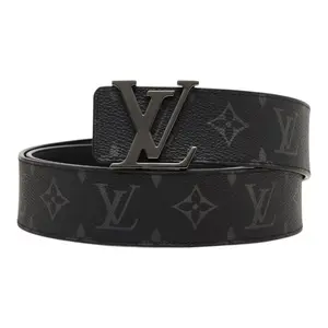 Pre-owned Louis Vuitton Other Small Leather Goods Monogram Eclipse Leather Belt