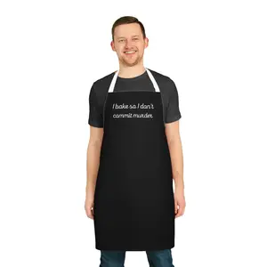 I Bake So I Don't Commit Murder Apron Kitchen Baking