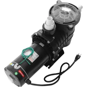 1.5 HP Dual Voltage Pool Pump-110-120V/220-240V, 108GPM Flow & 51ft Max Head Self Priming In/Above Ground Swimming Pool Pump, Single Speed Pool Water Pumps with Strainer Basket