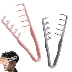 2-PACK DEAL The Perfect Hair Combs for Guys! Gray & Pink Texturizing & Volumizing Duo - Get Heat-Free Root Lift, Max Volume & No More Flat Hair
