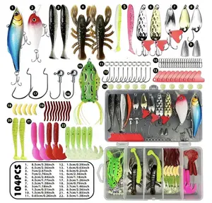 104 Piece Fishing Kit with Versatile Components for Outdoor Activities and Fishing Enthusiasts
