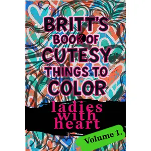 Adult Coloring Relaxation cutesy Hearts Coloringbook
