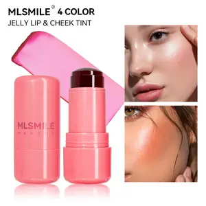 Cross-border exclusive lip and cheek dual-purpose jelly blush stick moisturizes and lasts for long-lasting facial contouring, brightening, and developing blush