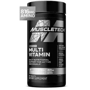 Platinum Multivitamins for Men & Women - Multi-Vitamin Supplement for Immune Support - 18 Vitamins & Minerals, Vitamin A C D E B6 B12 - Daily Workout Supplements for Men - 90 Capsules