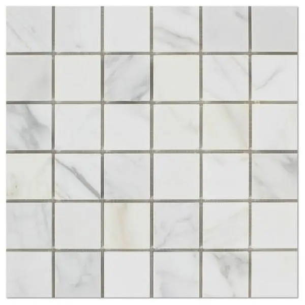 Calacatta Gold  2x2 Polished/Honed Marble Mosaic Tile
