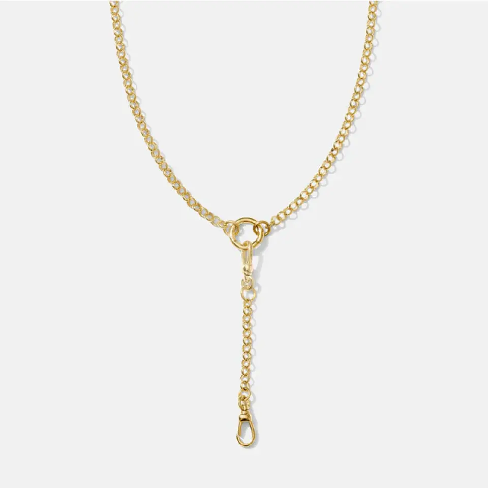 Convertible Rolo Lariat Charm Chain