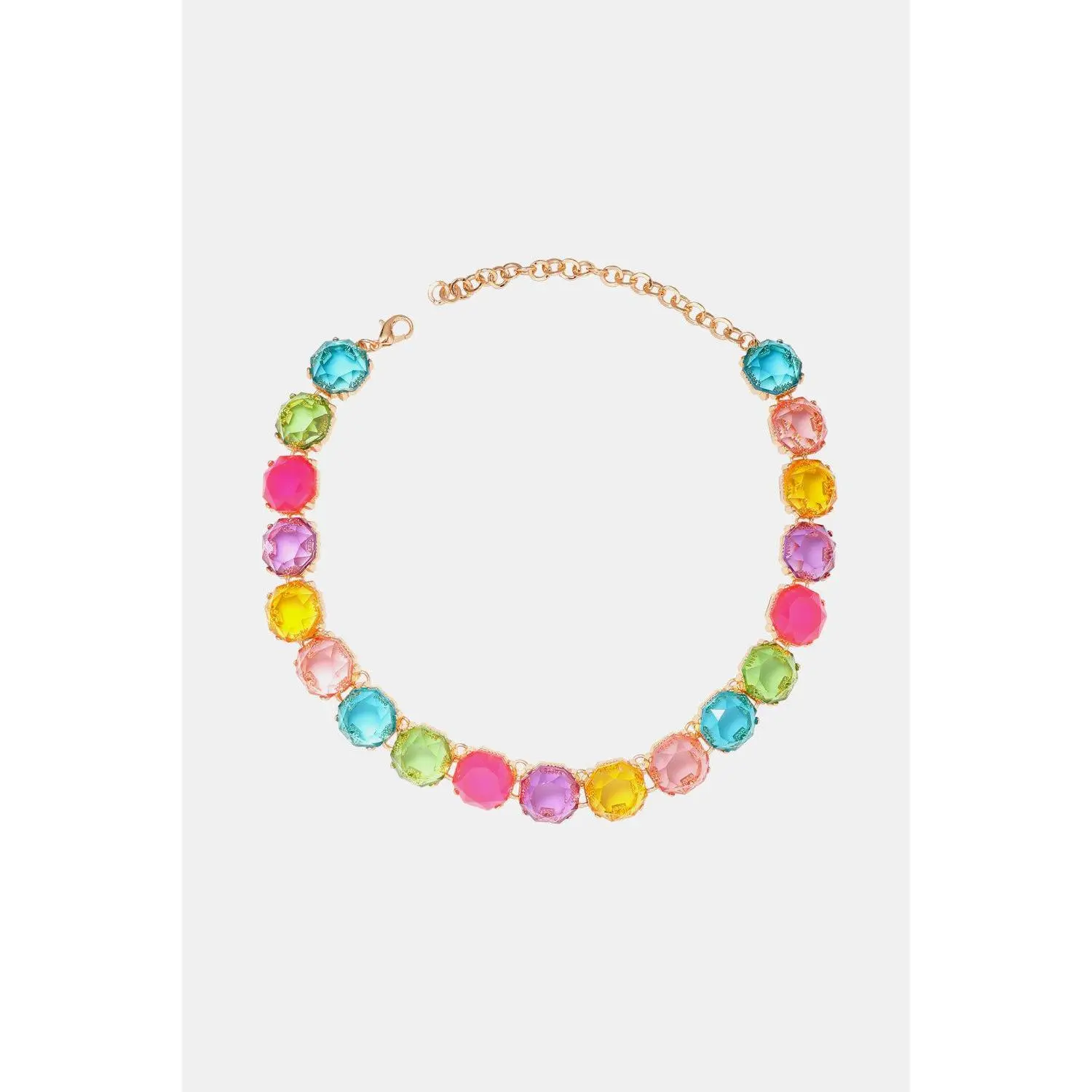 Zinc Alloy Resin Necklace