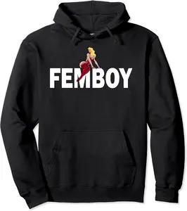 Femboy Design - Femboy Outfit - Cool & Cute Present Pullover Hoodie - Nallelycor Shop 61B0BQW6LW7F