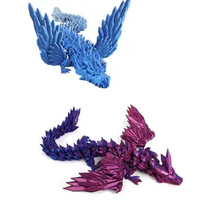 3D Printed Dragon Figurine, 1 Box Creative Desktop Ornament, Home Decor for Living Room, Desktop Dragon Ornament, Suitable for Gift Giving