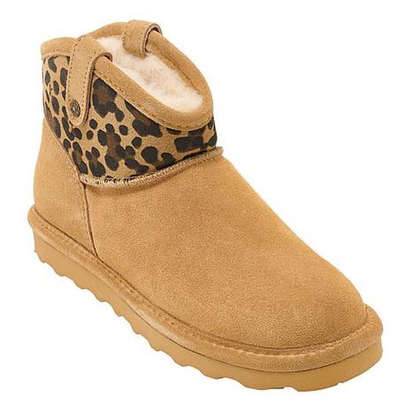BEARPAW® Jillie Suede Print Bootie with Rain & Stain Repellent