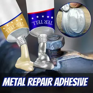 Strong Metal Adhesive, Metal Repair Glue, Magic Glue for Metal, Plastic, Wood, Cement, Ceramic, Furniture Parts, Appliances, Vehicles, Pipes, Tiles, Fast Curing