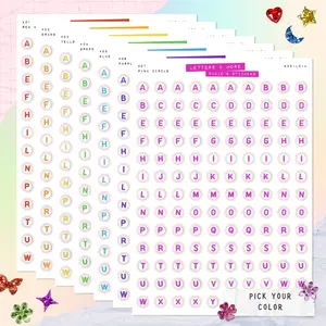 COLORFUL CIRCLE Letter Beads • Letters & More