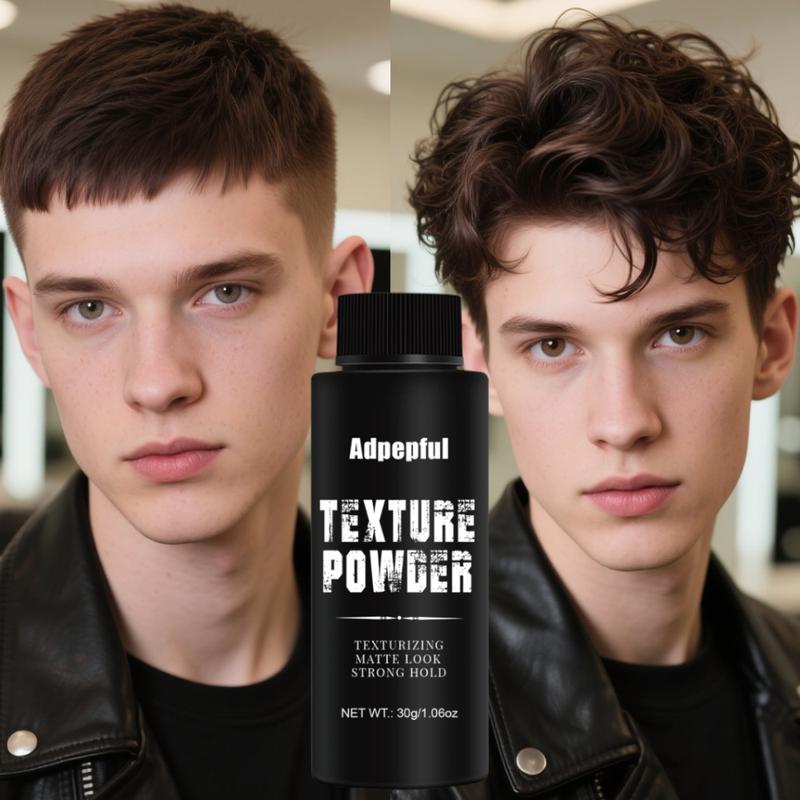 Adpepful Men’s Volumizing Powder – Lightweight & Oil-Control for Natural, Textured Hairstyles | Quick Fix for Flat, Lifeless Hair | Long-Lasting Hold & Volume | Ideal for Oily Hair Rescue