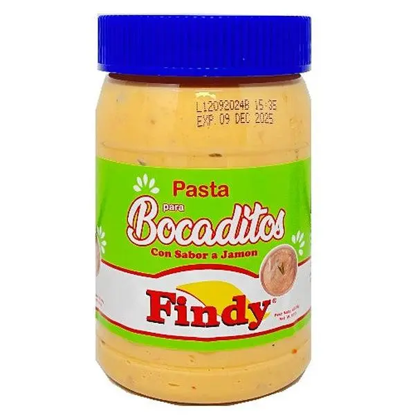 Findy Authentic Ambient Ham-Flavor Jarred Sandwich Spread, 16 oz - For Cuban Style Meal Prep Kits, Lunch Food