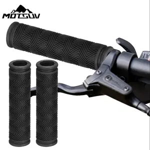 1pair Water Ripple Handlebar Grips Set with Pair of Handlebar Plugs Bar End