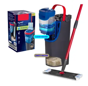 H2prO Flat Mop System with Clean & Dirty Water Separation for Efficient Cleaning