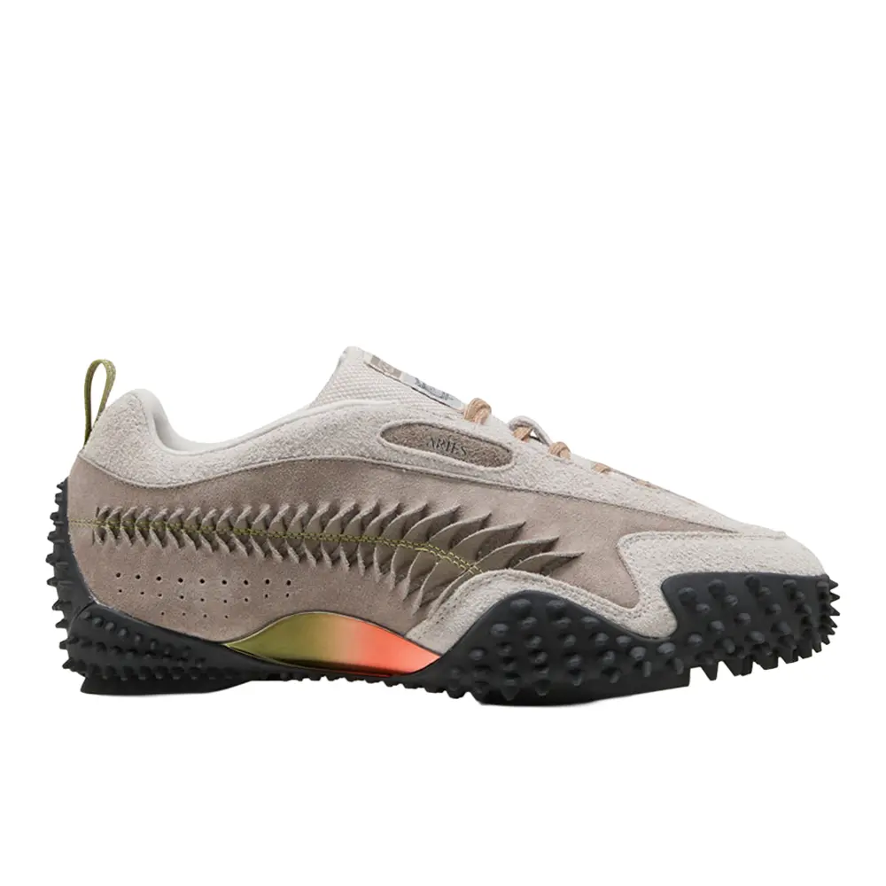 PUMA Mens X Aries Mostro Craft Lace Up Sneakers Shoes Casual - Beige