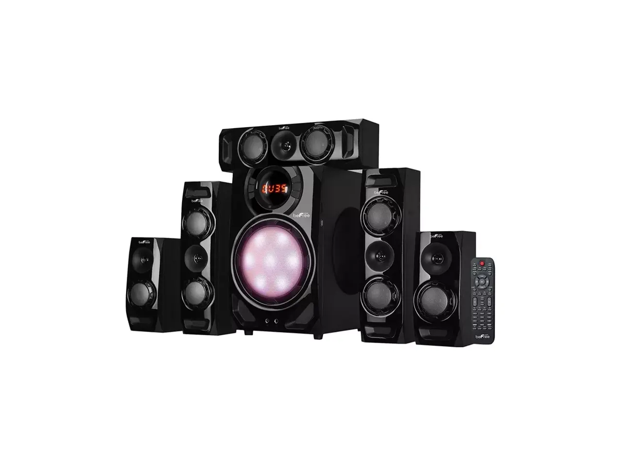 BeFree Sound BFS-510C 5.1 CH Surround Sound Bluetooth Speaker System