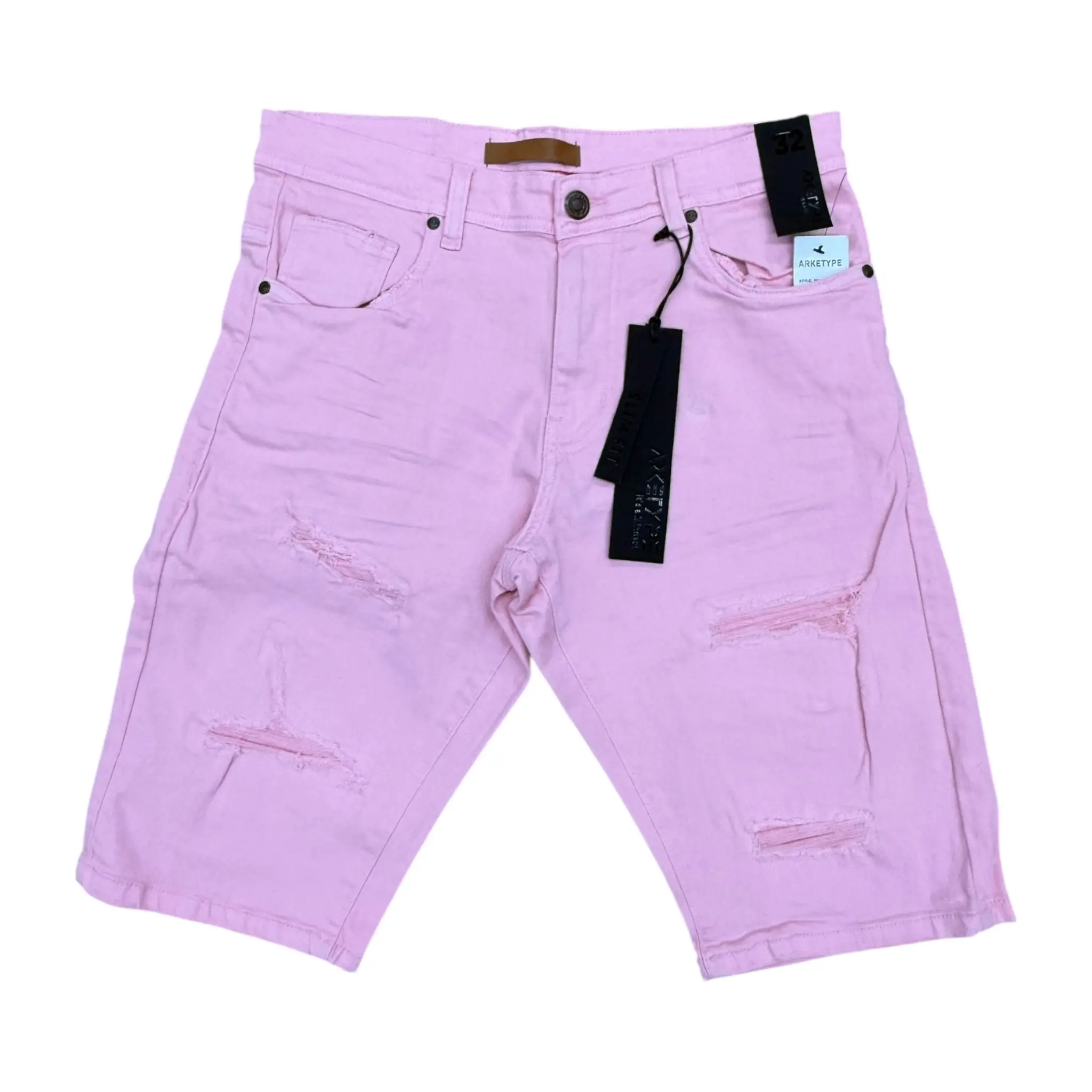 SC02 - Core Twill Ripped Slim-Fit Stretch Shorts SC02 - Core Twill Ripped Slim-Fit Stretch Shorts