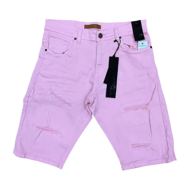SC02 - Core Twill Ripped Slim-Fit Stretch Shorts