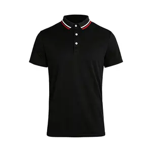 Fitted Collared Polo Shirt for Men, Breathable Short Sleeve Performance Top, All-Season Business Casual Golf Wear, Sun Protection Daily Menswear Shortsleeve