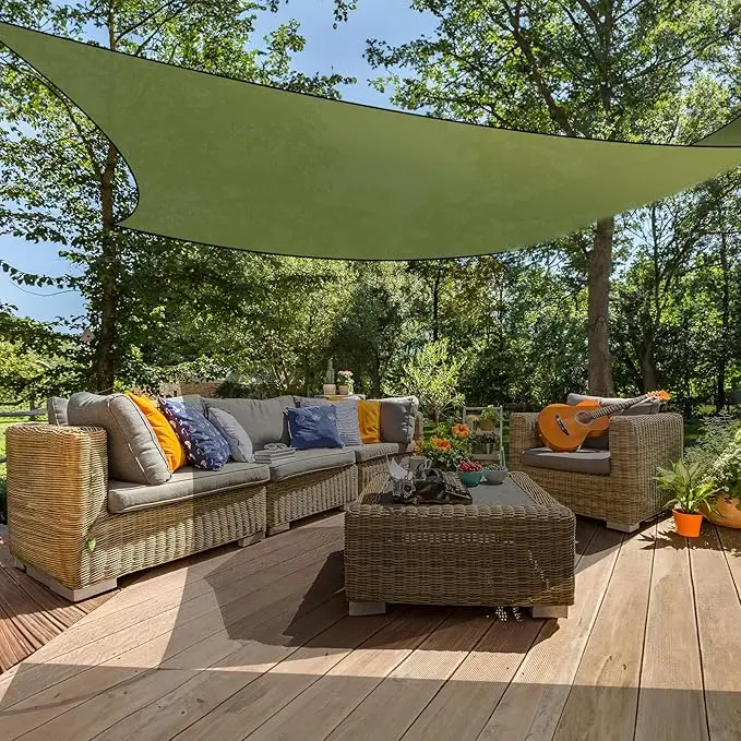 Shade Sail Patio Cover Shade Canopy Camping Sail Awning Sail Sunscreen Shelter Triangle Cover For Kindergarten Playground Outdoor-2381
