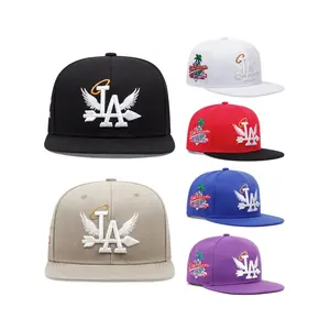 2025 Personalized New LA Wings Side Coconut Tree Embroidery, Custom Embroidered Hat, Trendy Street Hip Hop Hat Outdoor Sunshade Hat Baseball Hat Adjustable Flat Edge Hat Suitable for Men and Women Adjustable Snapback Cap