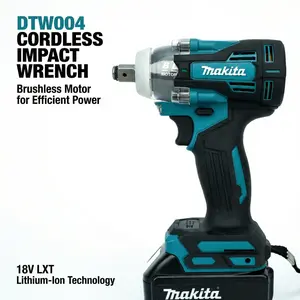 Makita DTW004 Variable Speed Impactool 0-3200r/min  Heavy Duty Fastening  Wrench Kit Includes Makita Battery Charger professional power tool  impact wrench powertools high torque