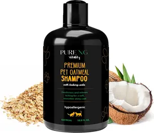 Dry Skin & Anti Itch Shampoo for Dogs, Oatmeal Dog Shampoo, Natural Dog Shampoo Itchy Skin Relief, Hypoallergenic Dog Shampoo for Pets, Anti Dandruff Treatment for Dogs, Suitable for All Pets