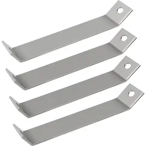 Heavy Duty Corner Brackets 4 Pack Corner Braces, 45? Support Brackets with Pre-Drilled Holes,  Plated Metal Braces for Shelves, Furniture,  Projects
